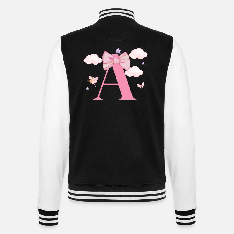 Brief an Pink Clouds - College-Sweatjacke - Schwarz/Weiß