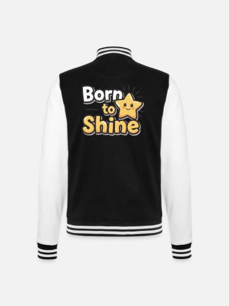 Né pour briller – Strahlender Stern - Veste Teddy - noir/blanc