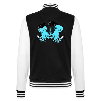 2 Octopus a réussi deux études secondaires - Veste Teddy - noir/blanc - Dos - Marisol (170cm)