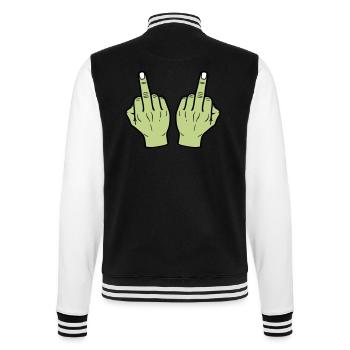 Main du majeur - Veste Teddy - noir/blanc - Dos - Marisol (170cm)