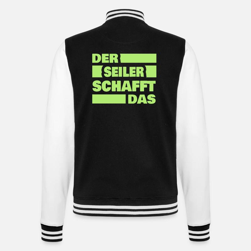 Ropemaker - College Sweat Jacket - black/white