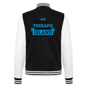 Nur nach Island - College-Sweatjacke - Schwarz/Weiß - Hinten - Marisol (170cm)