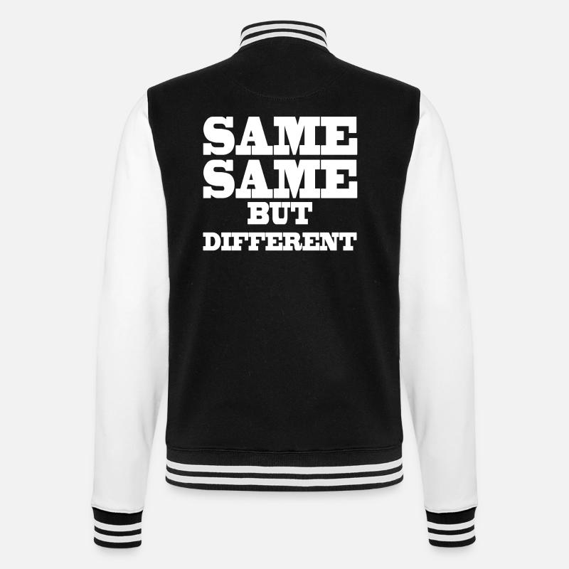 Same Same but Different - College-Sweatjacke - Schwarz/Weiß