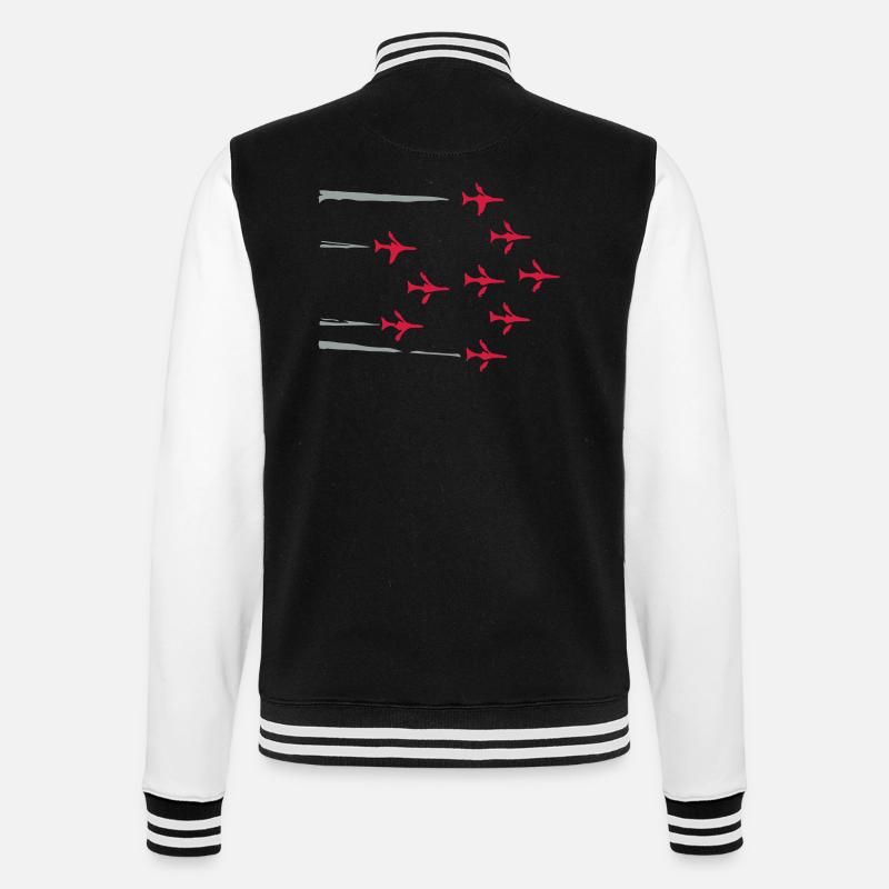 Red Arrows - College Sweat Jacket - black/white