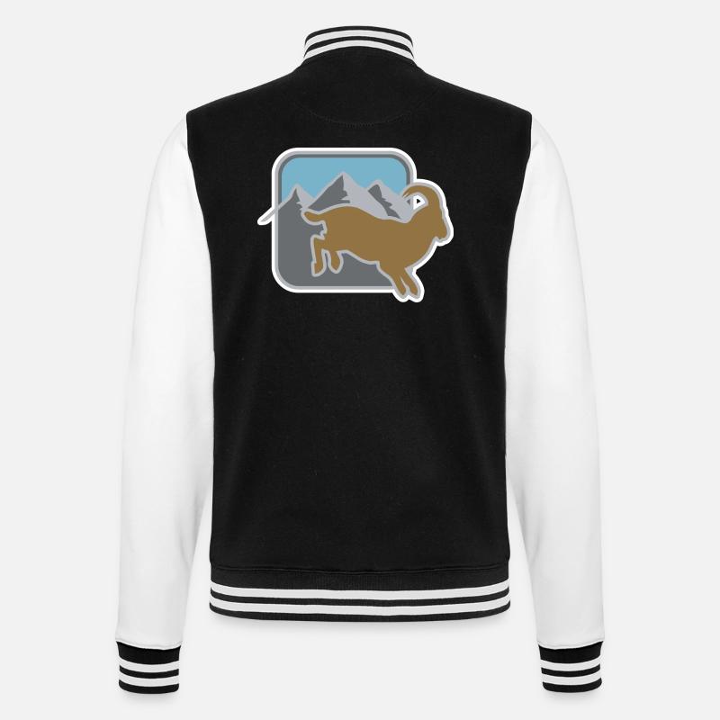 steinbock - Veste Teddy - noir/blanc