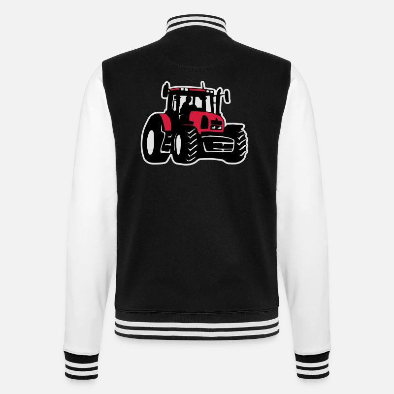Traktor (3 color) - College-Sweatjacke - Schwarz/Weiß
