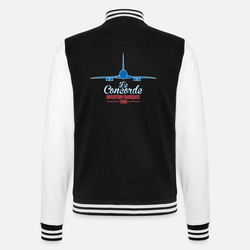 France bleu blanc rouge Le Concorde - Veste Teddy - noir/blanc