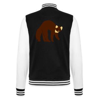 marder - College-Sweatjacke - Schwarz/Weiß - Hinten - Marisol (170cm)