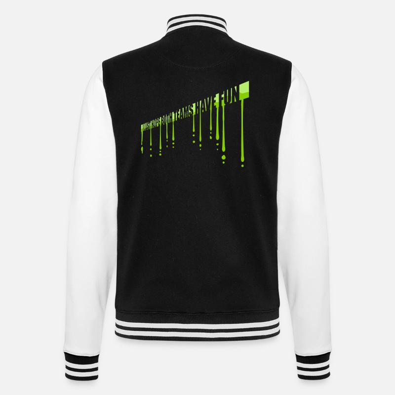 Both Teams Have Fun - College-Sweatjacke - Schwarz/Weiß
