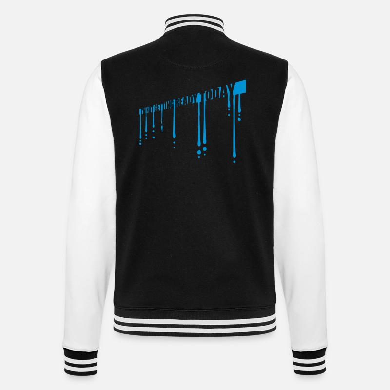 not getting ready today - College-Sweatjacke - Schwarz/Weiß