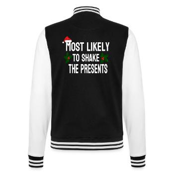 MOST LIKELY TO SHAKE THE PRESENTS - Veste Teddy - noir/blanc - Dos - Marisol (170cm)