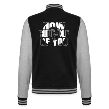 Blagues de plage géniales Drôles de gymnase Couples drôles - Veste Teddy - noir/gris chiné - Dos - Marisol (170cm)