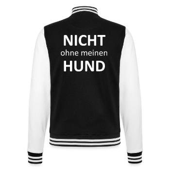 Dog Hund - College-Sweatjacke - Schwarz/Weiß - Hinten - Marisol (170cm)