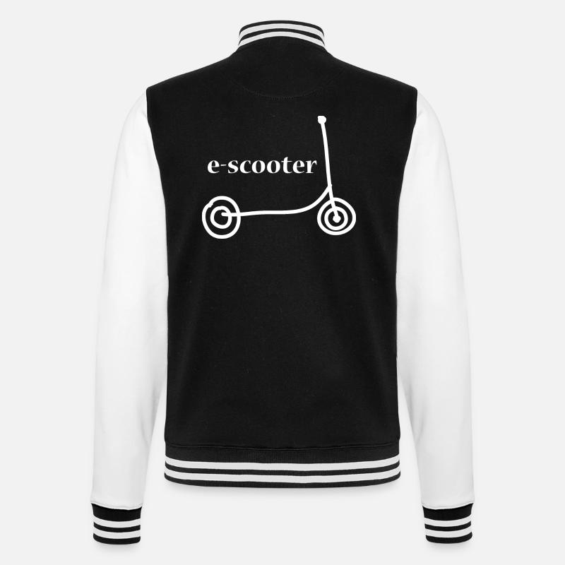 E-Scooter Scooter - Veste Teddy - noir/blanc