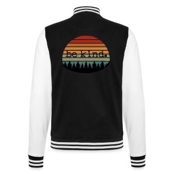 freundlich sein - College-Sweatjacke - Schwarz/Weiß - Hinten - Marisol (170cm)