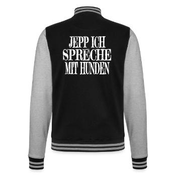 alien animation science fiction present idea - College-Sweatjacke - Schwarz/Grau meliert - Hinten - Marisol (170cm)