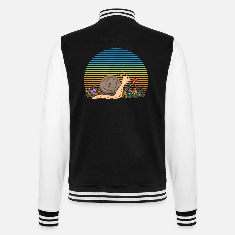 Escargot - Veste Teddy - noir/blanc