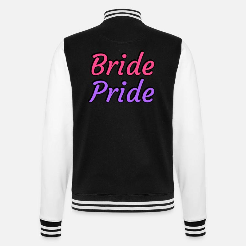 Bride Pride - Mariage lesbien - Veste Teddy - noir/blanc