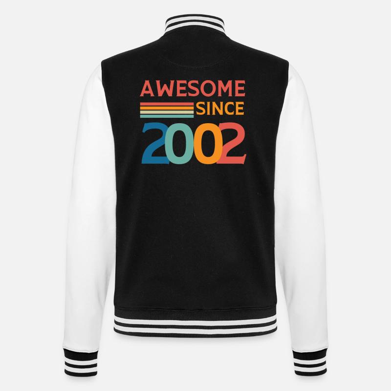 Awesome since 2002 - Veste Teddy - noir/blanc