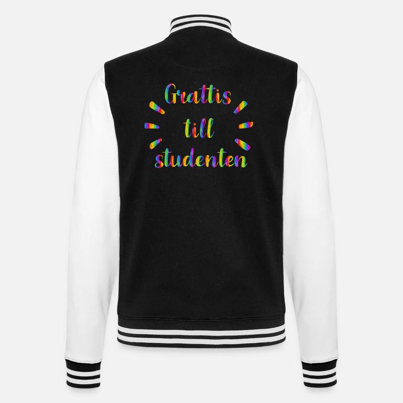 Abschlussfeier 2024 Abiturfeier - College-Sweatjacke - Schwarz/Weiß
