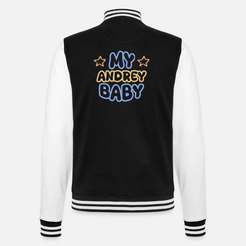 Andrey as a first name - College Sweat Jacket - black/white