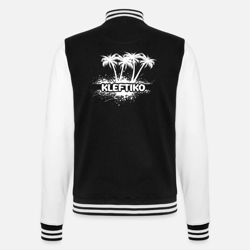Kleftiko - College-Sweatjacke - Schwarz/Weiß