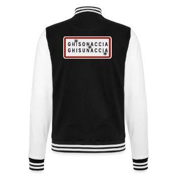 Panneau d’entrée de la ville de Ghisonaccia - Veste Teddy - noir/blanc - Dos - Marisol (170cm)
