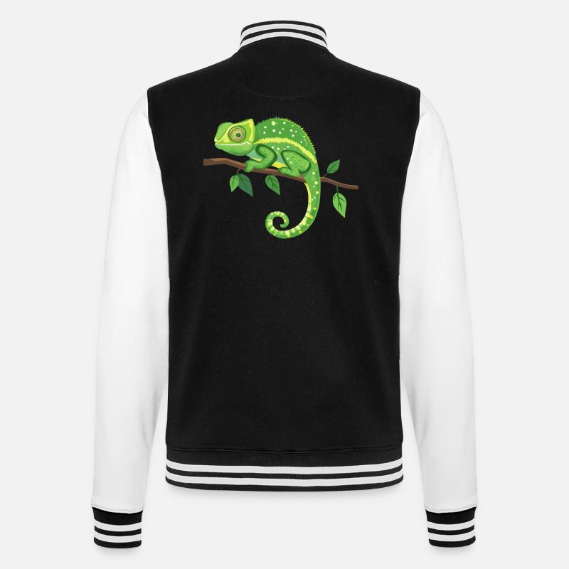 Kameleon - College-Sweatjacke - Schwarz/Weiß