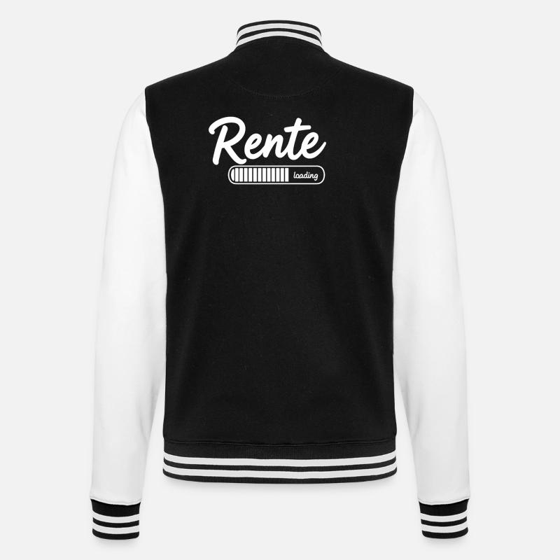Pension 2026 loading Finally retirement - College Sweat Jacket - black/white