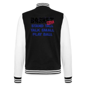 Basketball 05 - College-Sweatjacke - Schwarz/Weiß - Hinten - Marisol (170cm)