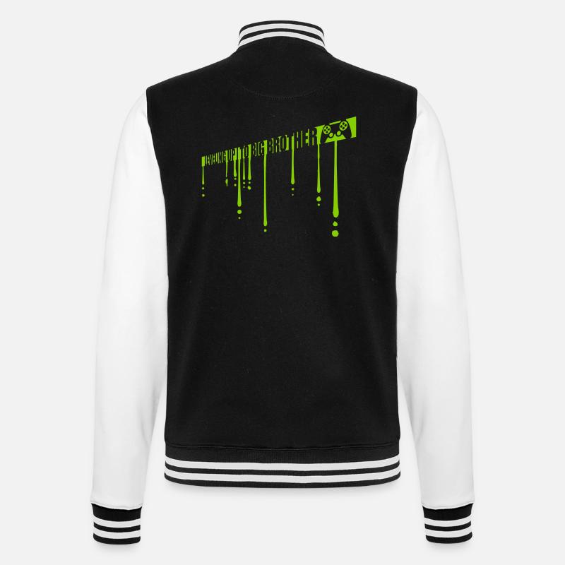 Monter de niveau grand frère - Veste Teddy - noir/blanc