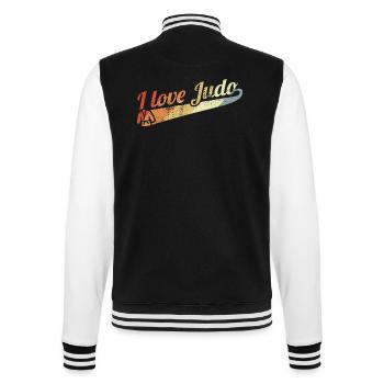 Judo Kämpfer - College-Sweatjacke - Schwarz/Weiß - Hinten - Marisol (170cm)