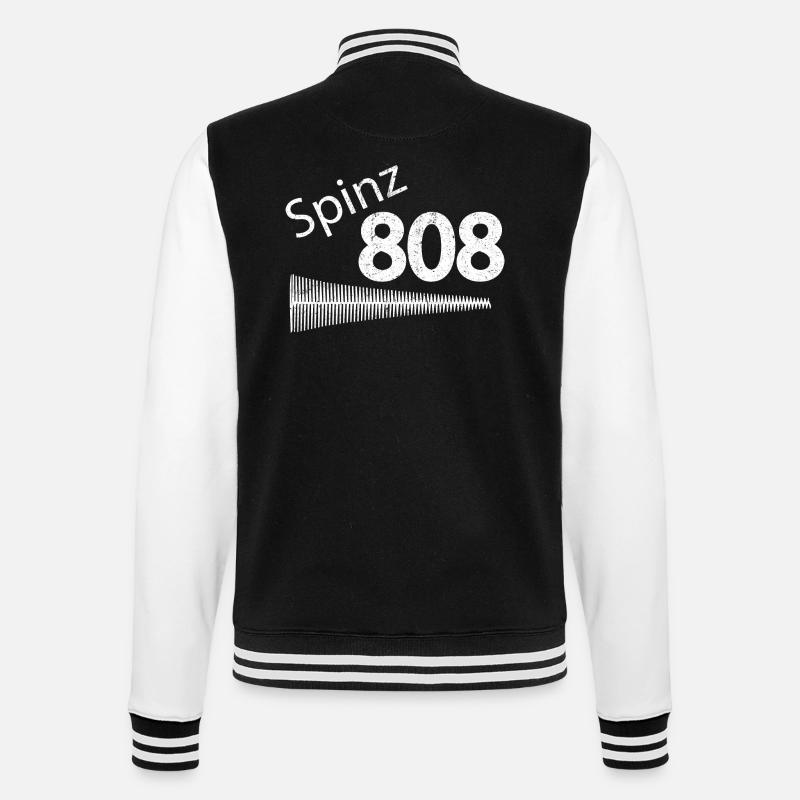 Spinz 808 - College-Sweatjacke - Schwarz/Weiß