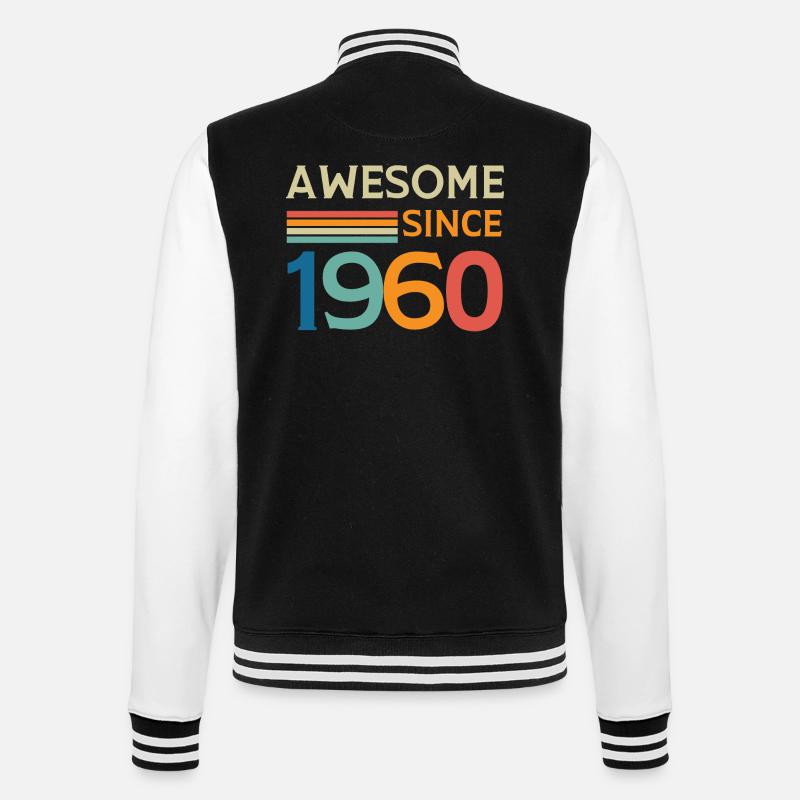 Awesome since 1960 - Veste Teddy - noir/blanc