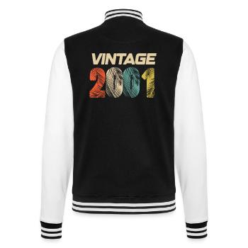 Vintage 2001 Retro - Best-seller - Veste Teddy - noir/blanc - Dos - Marisol (170cm)
