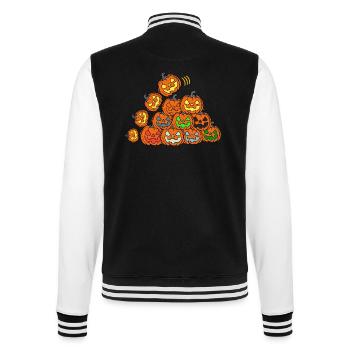 Kürbis Turm - College-Sweatjacke - Schwarz/Weiß - Hinten - Marisol (170cm)
