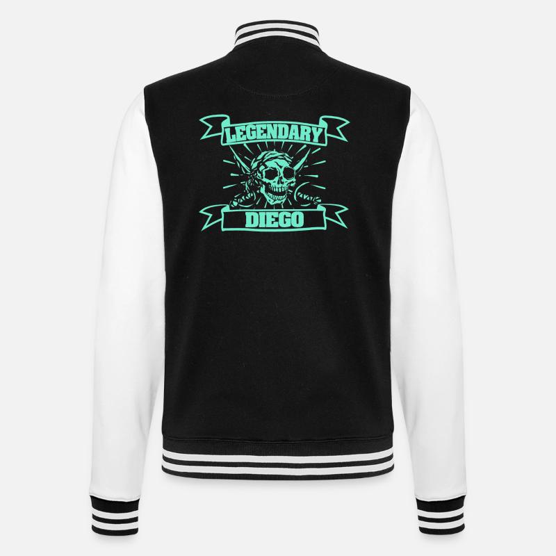 Diego - Veste Teddy - noir/blanc