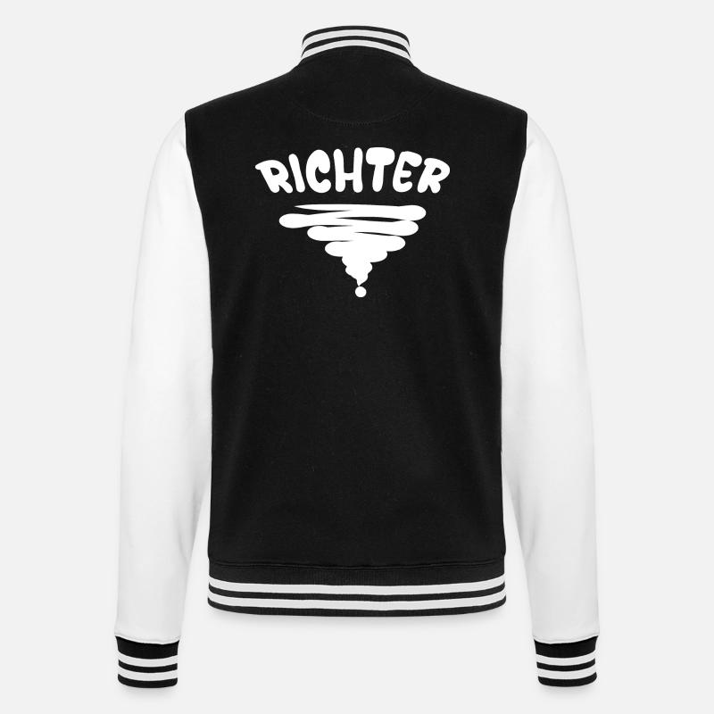 Gift for Judge - College Sweat Jacket - black/white