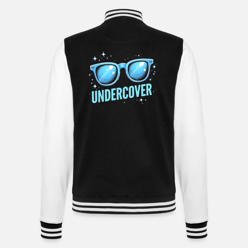 Undercover Costume - Sunglasses Fun - College Sweat Jacket - black/white