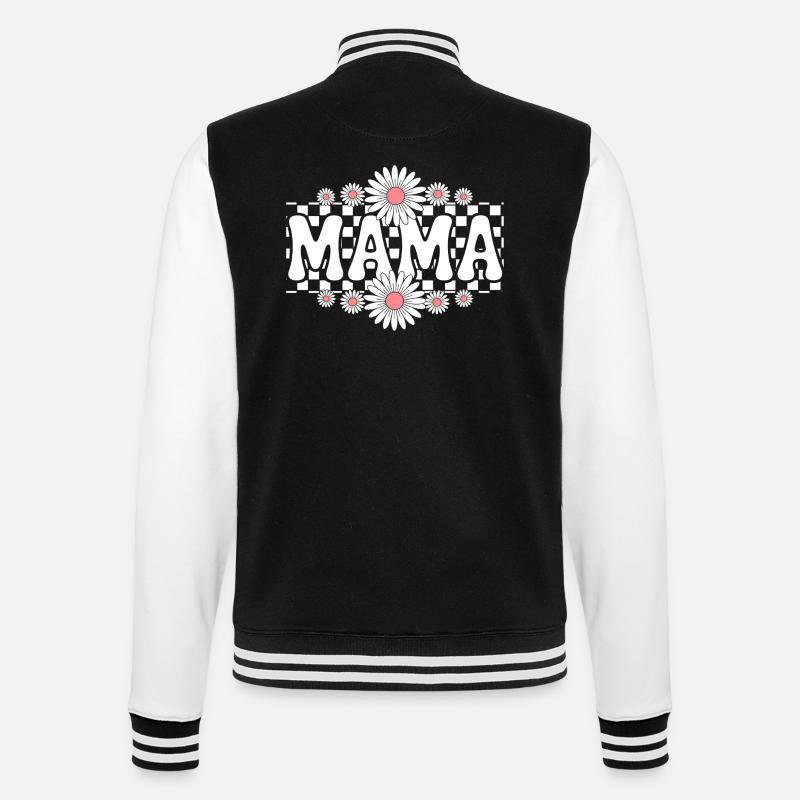 Mamma - College-Sweatjacke - Schwarz/Weiß
