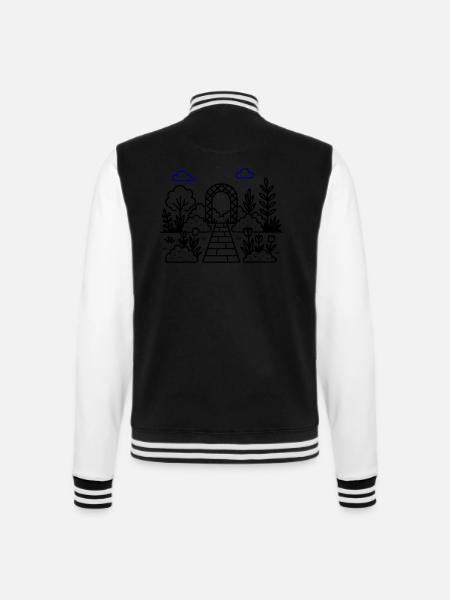 Garden Nursery Logo - College Sweat Jacket - black/white