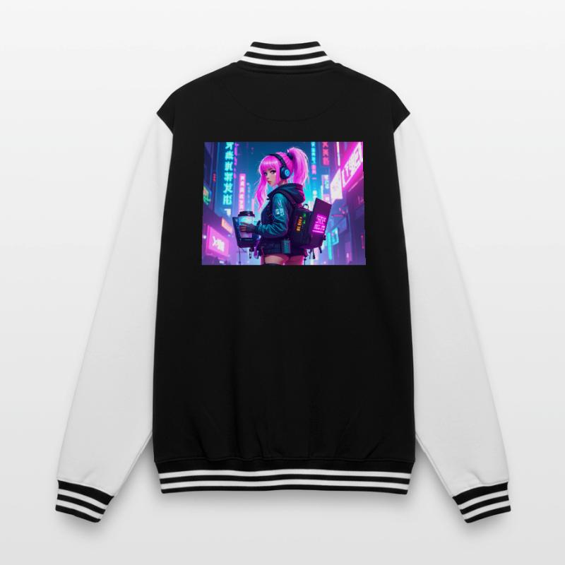 Cyber DJ Coder – Beats, Bytes & Blinks College-Sweatjacke