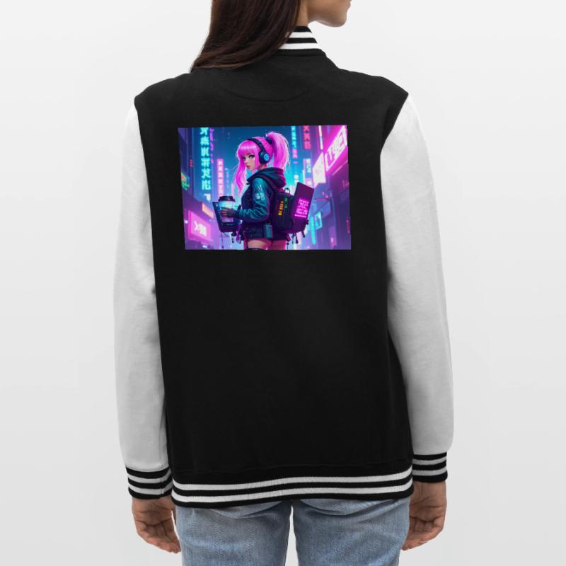 Cyber DJ Coder – Beats, Bytes & Blinks College-Sweatjacke