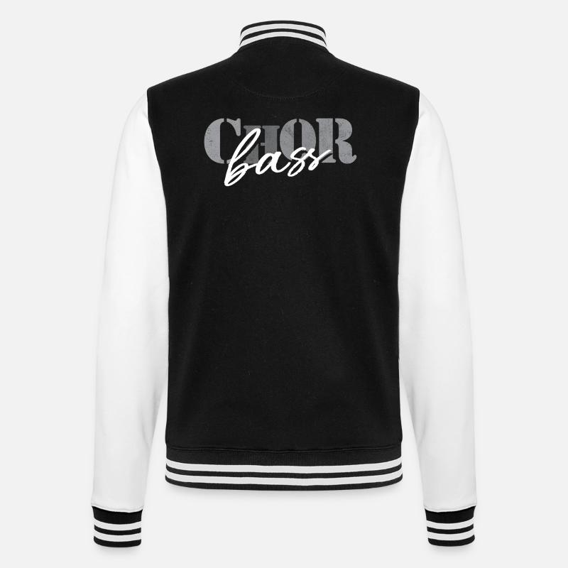 Basse de chœur - Veste Teddy - noir/blanc