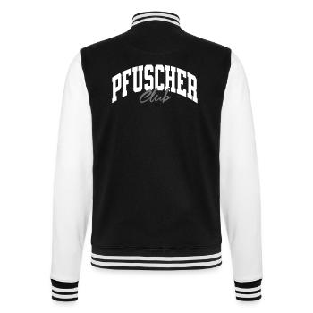 Pfuscher Club - College-Sweatjacke - Schwarz/Weiß - Hinten - Marisol (170cm)