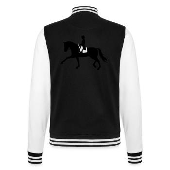 Dressurpferd - College-Sweatjacke - Schwarz/Weiß - Hinten - Marisol (170cm)