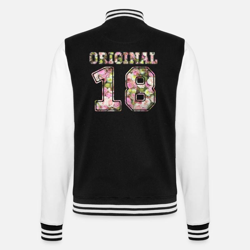 Original 18 - College Sweat Jacket - black/white
