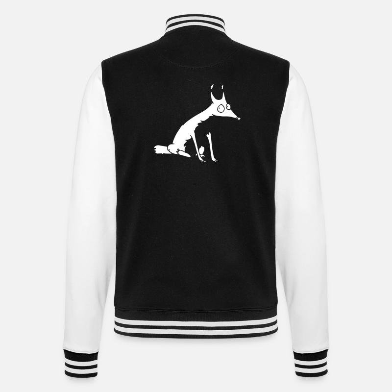 White fox no 1 - College-Sweatjacke - Schwarz/Weiß