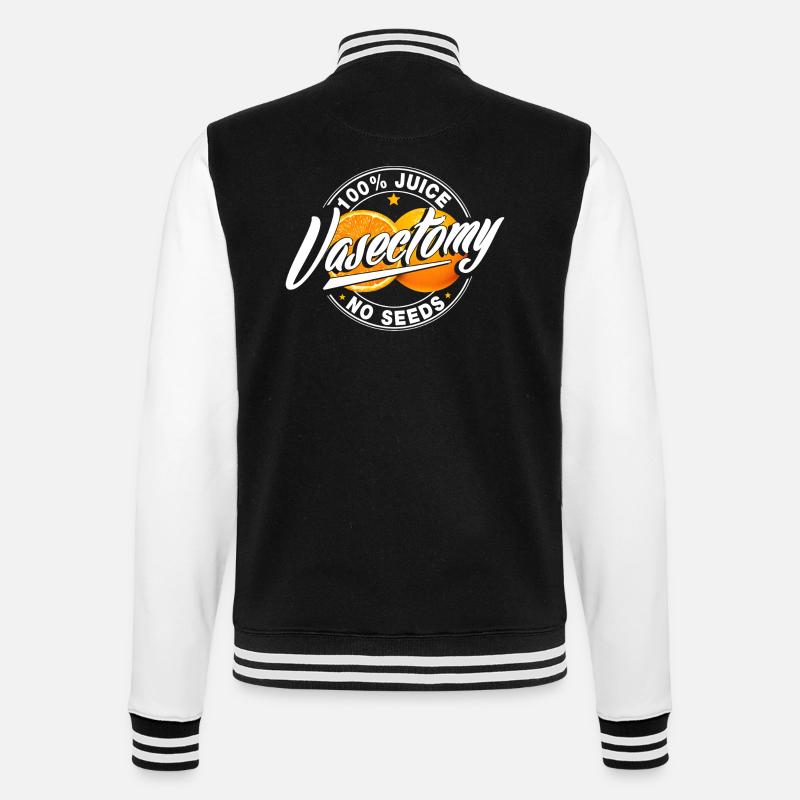 Vasectomy - College Sweat Jacket - black/white
