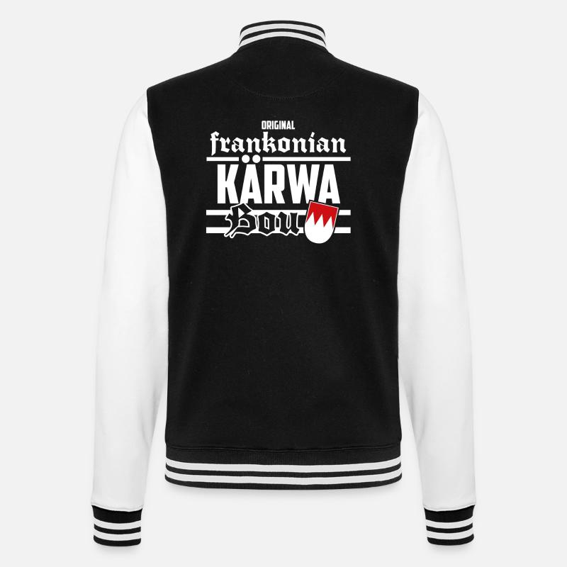 Kirmis Junge - College-Sweatjacke - Schwarz/Weiß